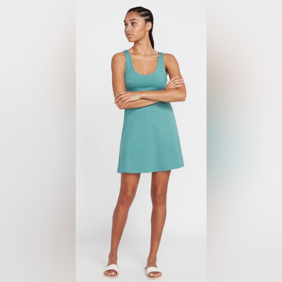 Volcom Jade Desert Bunnie green Keyhole Mini skater look reversible Dress sizeXS - Picture 7 of 9